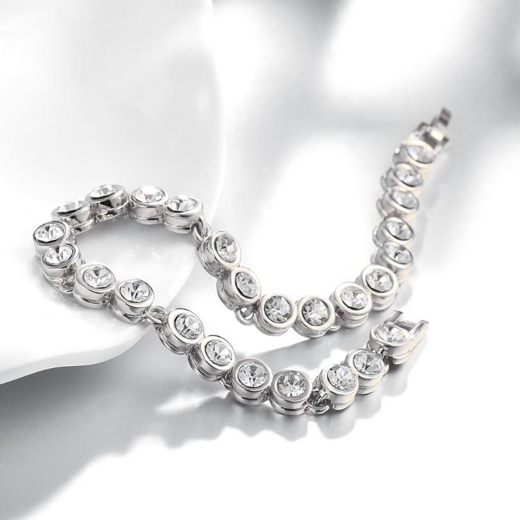 3.00CT TENNIS BRACELET Silvertone WITH SWAROVSKI CRYSTAL, Bracelets, Riakoob Jewelry, Riakoob Jewelry jewelryjewelry deals, swarovski crystal jewelry, groupon jewelry,, jewelry for mom,