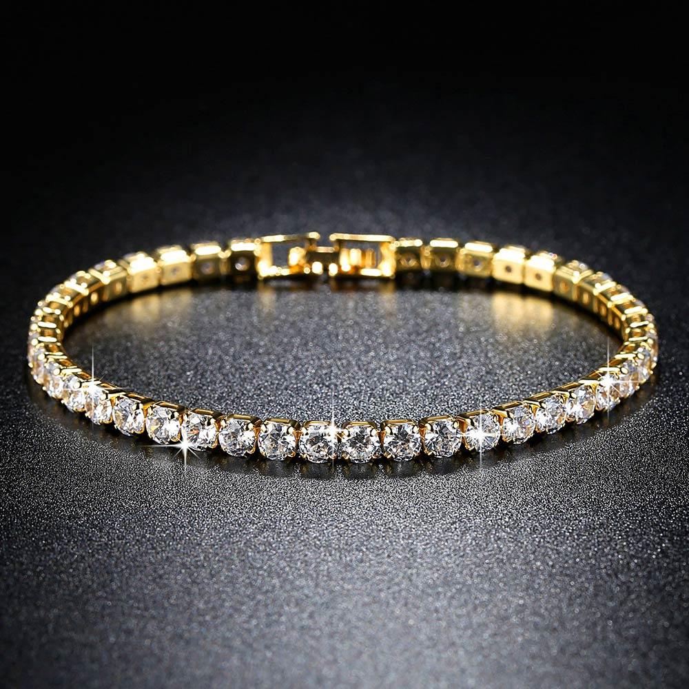 Stud Earrings and Tennis Bracelet Set Made with Swarovski Elements Crystals ITALY Design