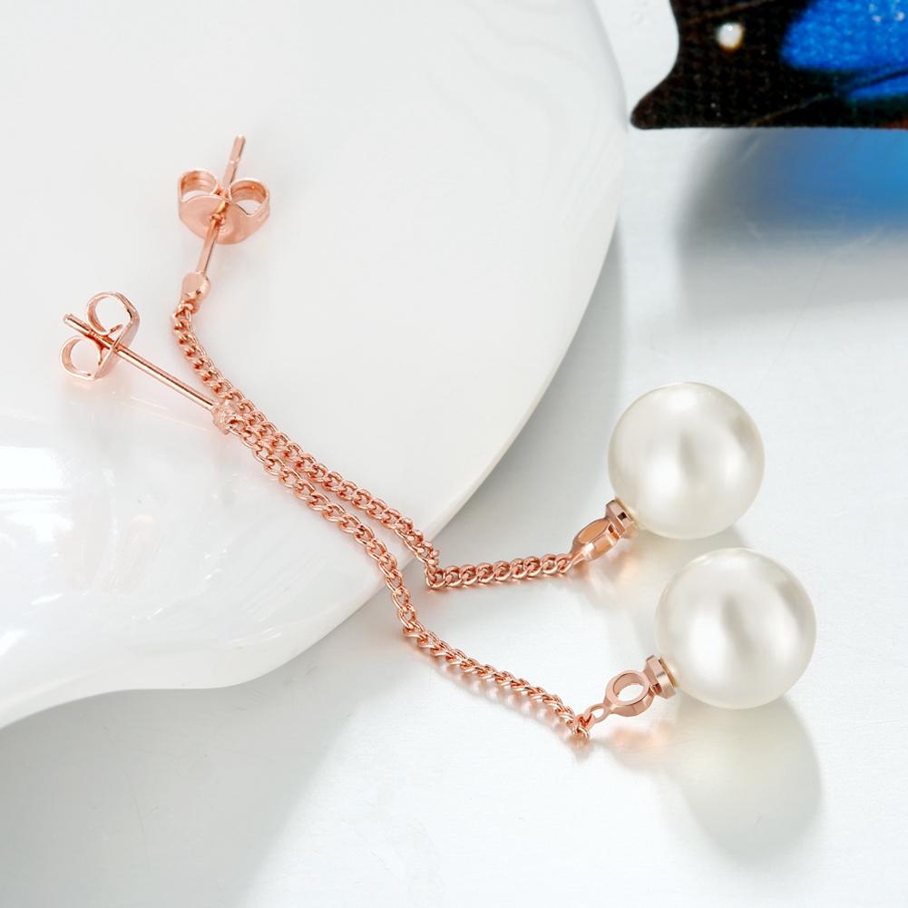 Freshwater Pearl Dangling Link Earrings, Earring, Riakoob Jewelry, Riakoob Jewelry jewelryjewelry deals, swarovski crystal jewelry, groupon jewelry,, jewelry for mom,