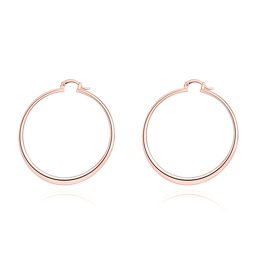2" Flat Hoop Earrings in Rosegoldtone, Hoop Earring, Riakoob Jewelry, Riakoob Jewelry jewelryjewelry deals, swarovski crystal jewelry, groupon jewelry,, jewelry for mom,