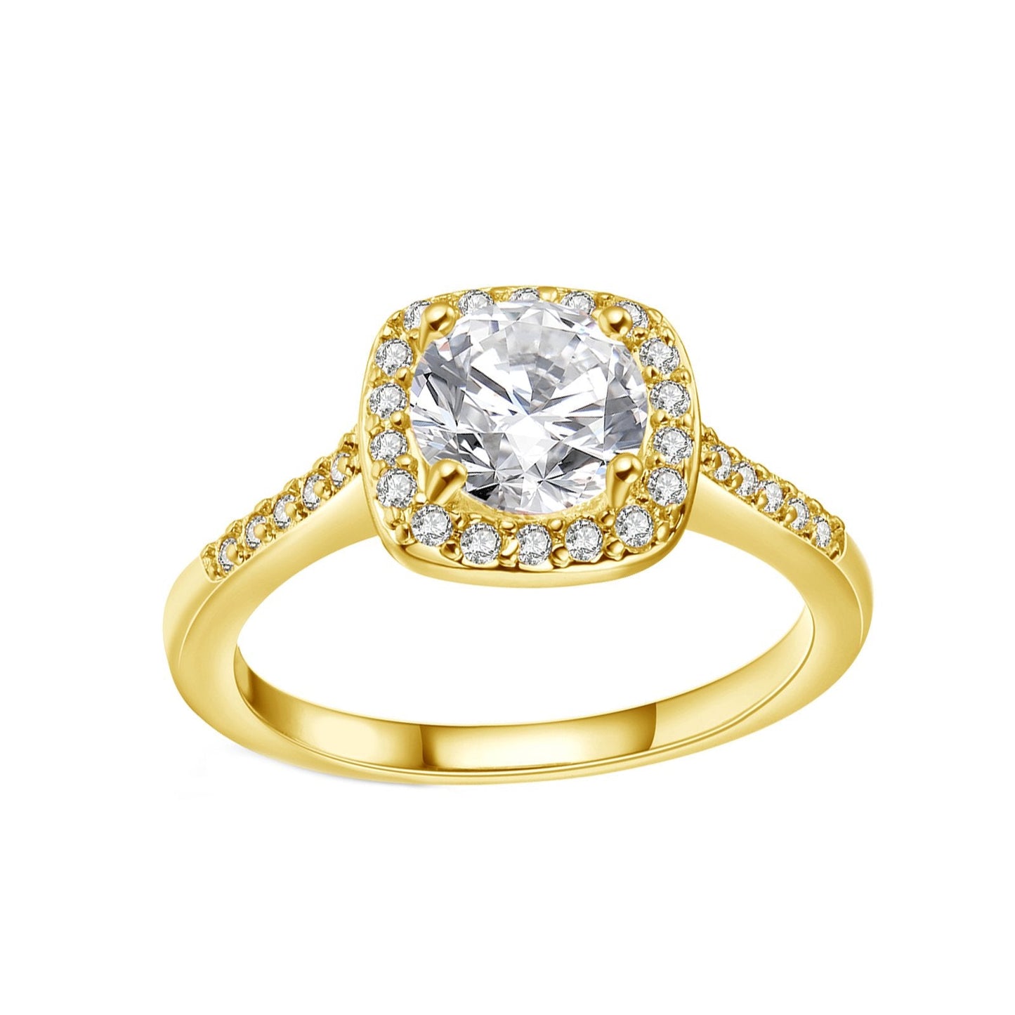 Silvertone Swarovski Crystal Halo Ring - 3 Colors Available, , Riakoob Jewelry, Riakoob Jewelry jewelryjewelry deals, swarovski crystal jewelry, groupon jewelry,, jewelry for mom,