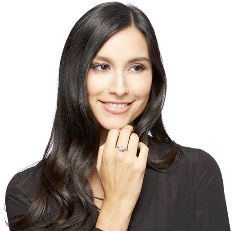 Silvertone Swarovski Crystal Halo Ring - 3 Colors Available, , Riakoob Jewelry, Riakoob Jewelry jewelryjewelry deals, swarovski crystal jewelry, groupon jewelry,, jewelry for mom,