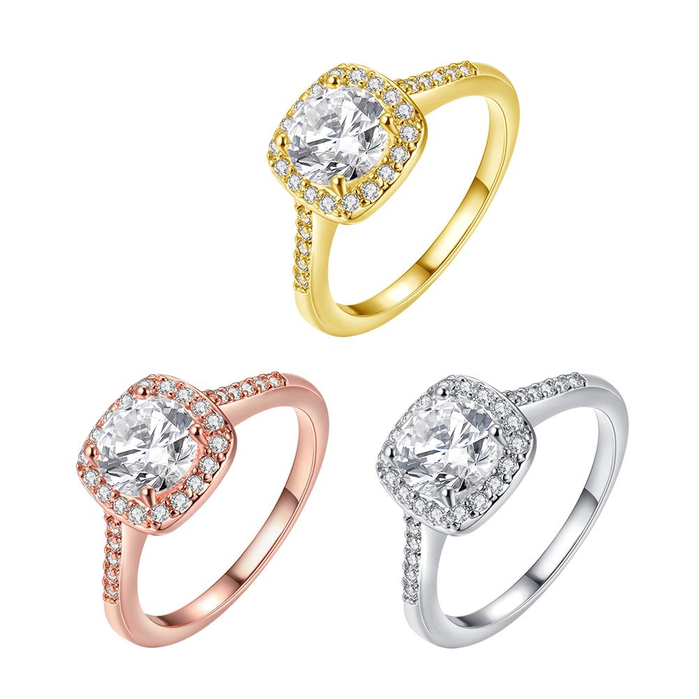 Silvertone Swarovski Crystal Halo Ring - 3 Colors Available, , Riakoob Jewelry, Riakoob Jewelry jewelryjewelry deals, swarovski crystal jewelry, groupon jewelry,, jewelry for mom,