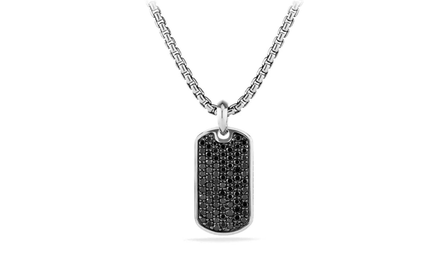 Stainless Steel Designer Inspired Dog-Tag Necklace - 5 Options