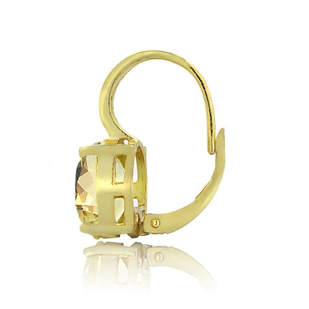 1.50 Ct Oval Cut Yellow with Pave crystals Stud Earringin Goldtone, Earring, Riakoob Jewelry, Riakoob Jewelry jewelryjewelry deals, swarovski crystal jewelry, groupon jewelry,, jewelry for mom,