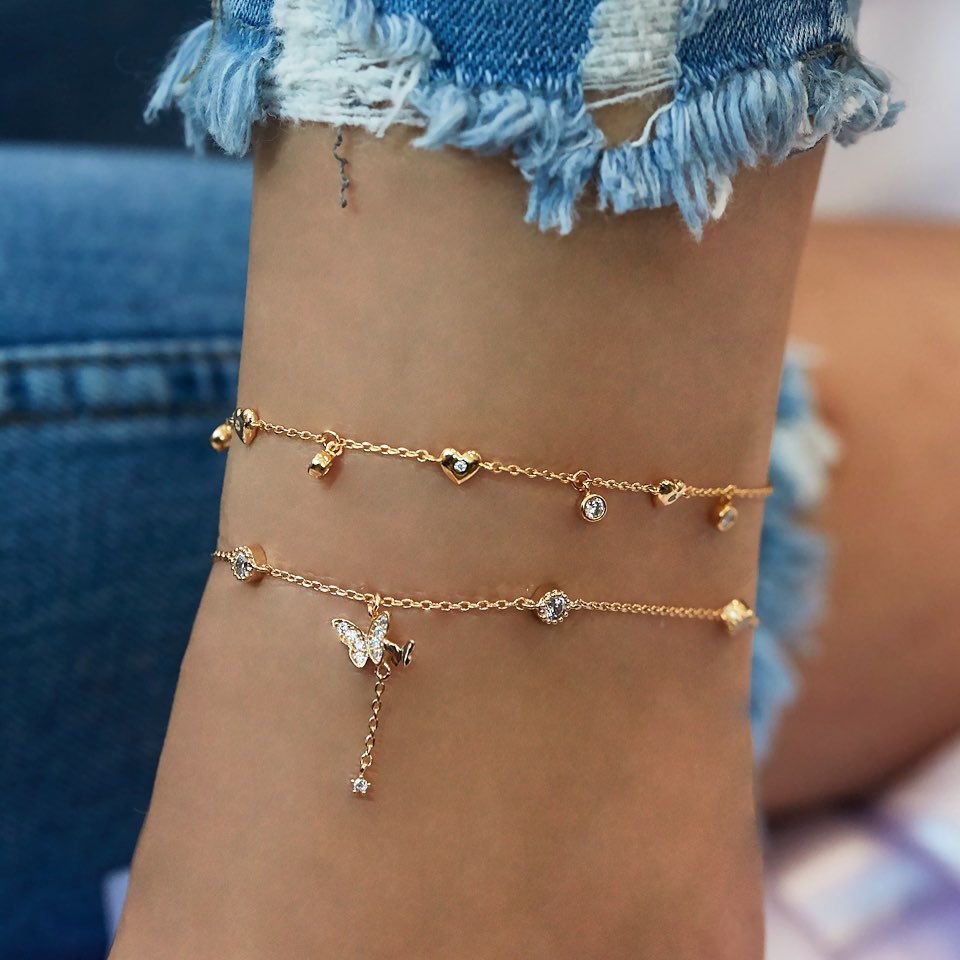 Women's Summer Anklet in Goldtone 18+ Styles Available to Chose From