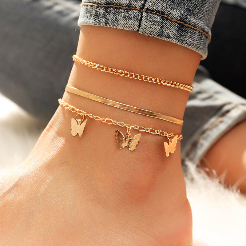 Women's Summer Anklet in Goldtone 18+ Styles Available to Chose From