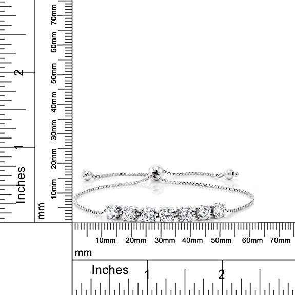 Seven Princess White Elements Bracelet in Silvertone