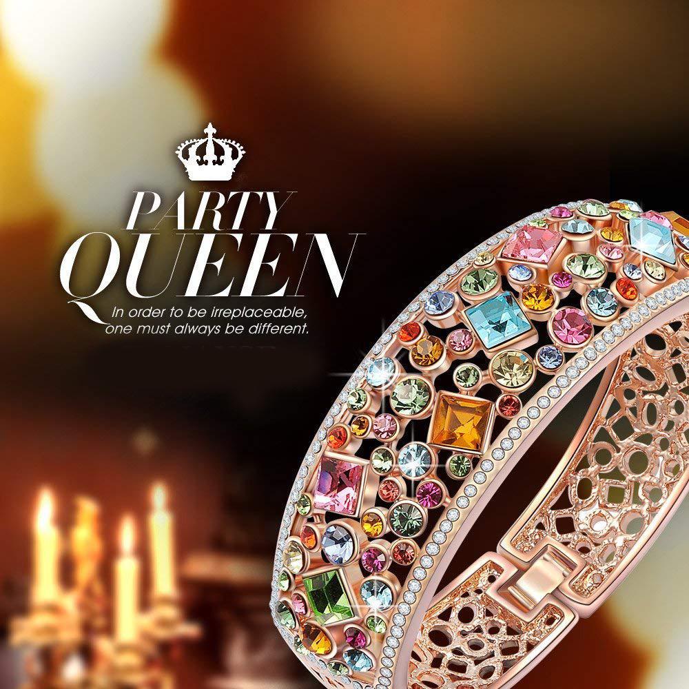 Bregenz Rainbow of Life Bangle in Rosegoldtone ITALY Design