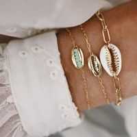 Celestial Marble Crystals and Gemstone 5 Piece Bracelet Set - 25+ Styles Available