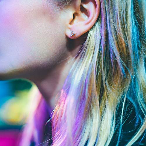 6mm Pave Triangle Stud Earring with Swarovski Crystals - Goldtone, Earring, Riakoob Jewelry, Riakoob Jewelry jewelryjewelry deals, swarovski crystal jewelry, groupon jewelry,, jewelry for mom,