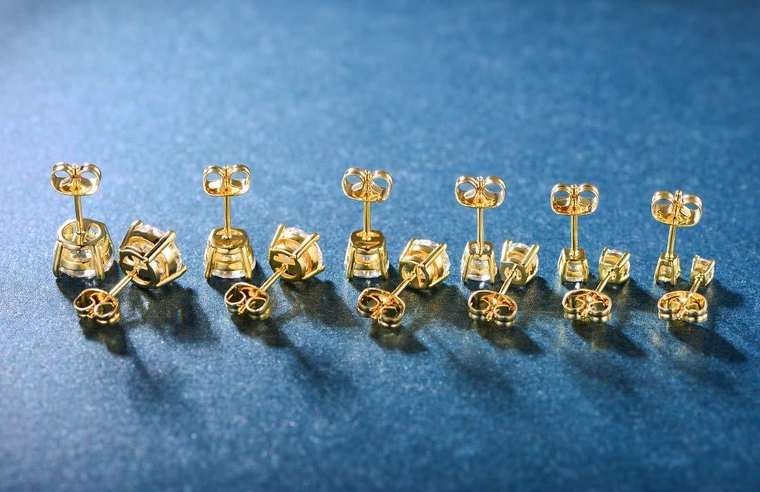 5 Pack Set 4 Prong Stud Earring ITALY Design
