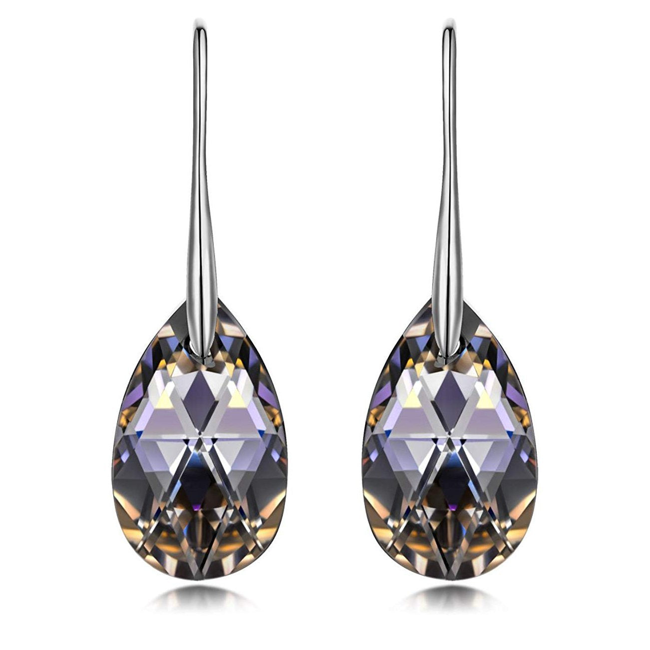 Vivid Light Crystal Drop Earring ITALY Design