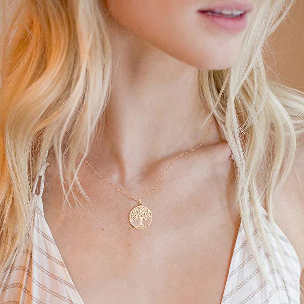 Classic Mother of Tree of Life Necklace in Goldtone ( 3 Options Available)