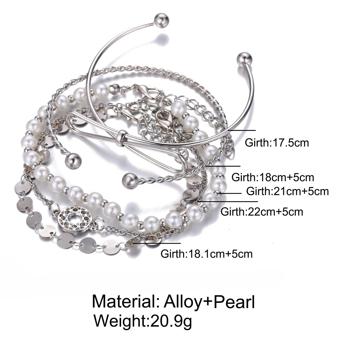 Silvertone Bracelet in Silvertone ITALY Design