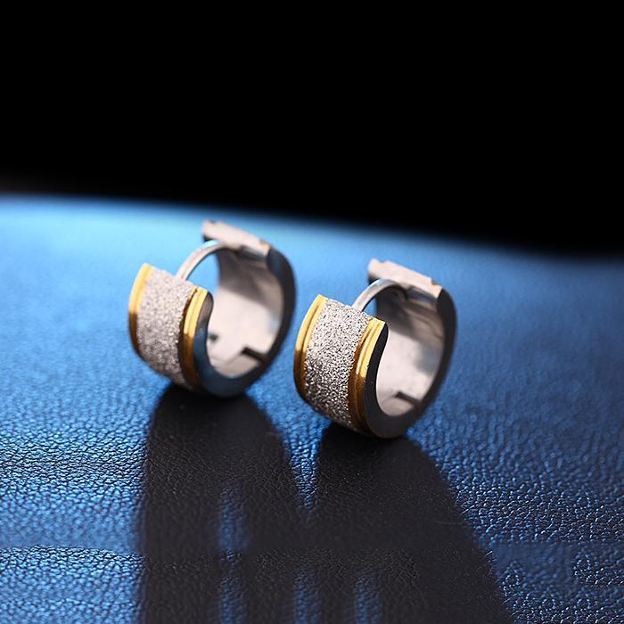 Huggie Earring Silvertone Earring in Silvertone ITALY Design