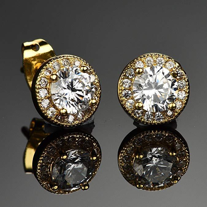 Halo Stud Earrings with Swarovski Crystals with Gift Box, , Riakoob Jewelry, Riakoob Jewelry jewelryjewelry deals, swarovski crystal jewelry, groupon jewelry,, jewelry for mom,