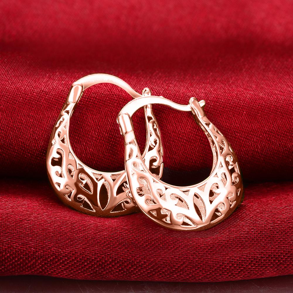 Filigree Leverback French Lock Earringin Rosegoldtone, Earring, Riakoob Jewelry, Riakoob Jewelry jewelryjewelry deals, swarovski crystal jewelry, groupon jewelry,, jewelry for mom,