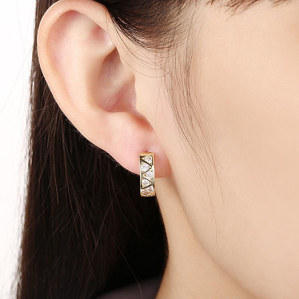 Solitaire Elements Mini Clip On Earrings