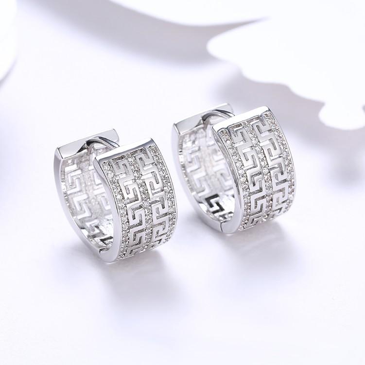 Thick Swarovski Crystal Micro-Pav'e Huggie Hoop Earrings Set in Goldtone - Riakoob Jewelry www.goldennycjewelry.com fashion jewelry for women
