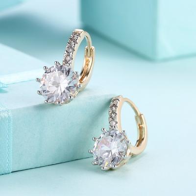 Starburst Elements Pav'e Leverback Earrings