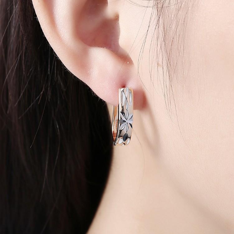 Metallic Layering Design Huggie Earrings Set in Goldtone, Earring, Riakoob Jewelry, Riakoob Jewelry fashion jewelry, cheap jewelry, jewelry for mom,