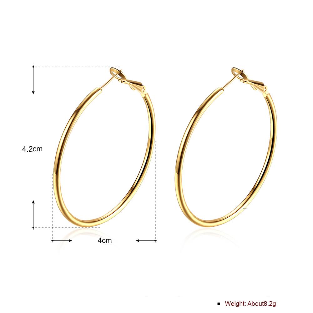 42mm Round Hoop Earring in Goldtone, Earring, Riakoob Jewelry, Riakoob Jewelry jewelryjewelry deals, swarovski crystal jewelry, groupon jewelry,, jewelry for mom,