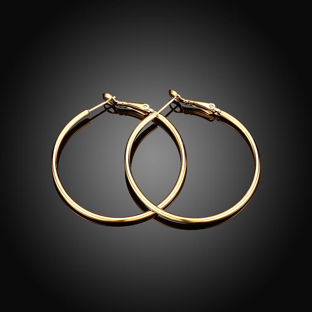 42mm Round Hoop Earring in Goldtone, Earring, Riakoob Jewelry, Riakoob Jewelry jewelryjewelry deals, swarovski crystal jewelry, groupon jewelry,, jewelry for mom,