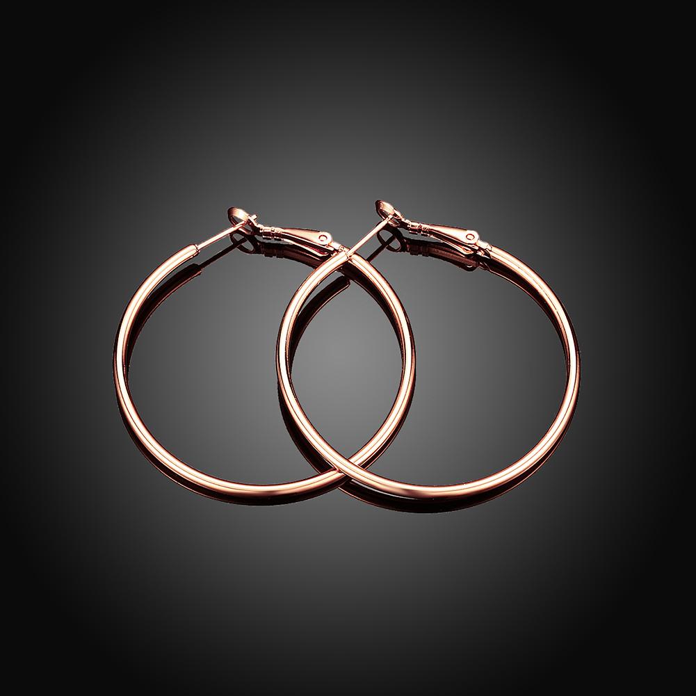 42mm Round Hoop Earring in Rosegoldtone, Earring, Riakoob Jewelry, Riakoob Jewelry jewelryjewelry deals, swarovski crystal jewelry, groupon jewelry,, jewelry for mom,