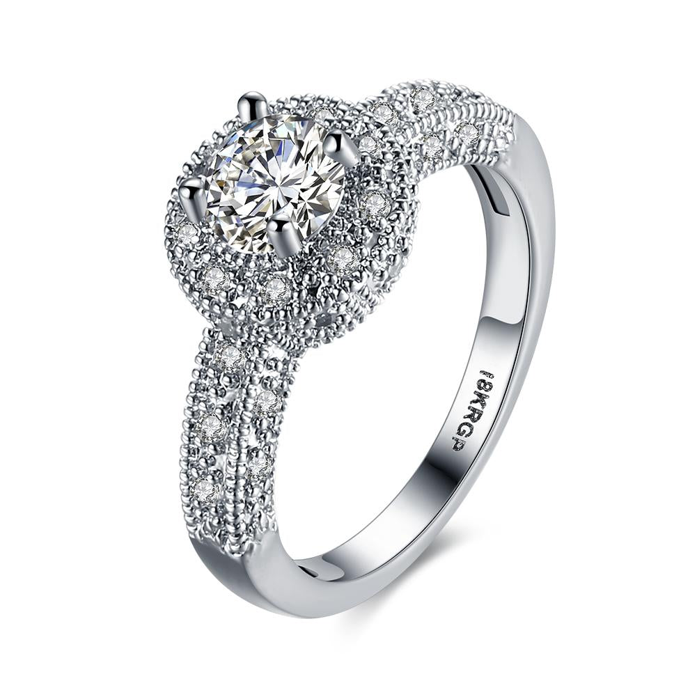 1.90 CTTW Single Crystal Multi-Pav'e Engagement Ring Set in Silvertone, , Riakoob Jewelry, Riakoob Jewelry jewelryjewelry deals, swarovski crystal jewelry, groupon jewelry,, jewelry for mom,