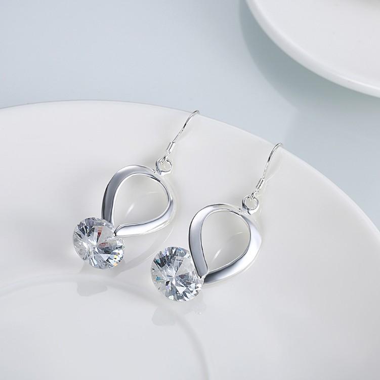 Twisted Crystal Hook Earrings