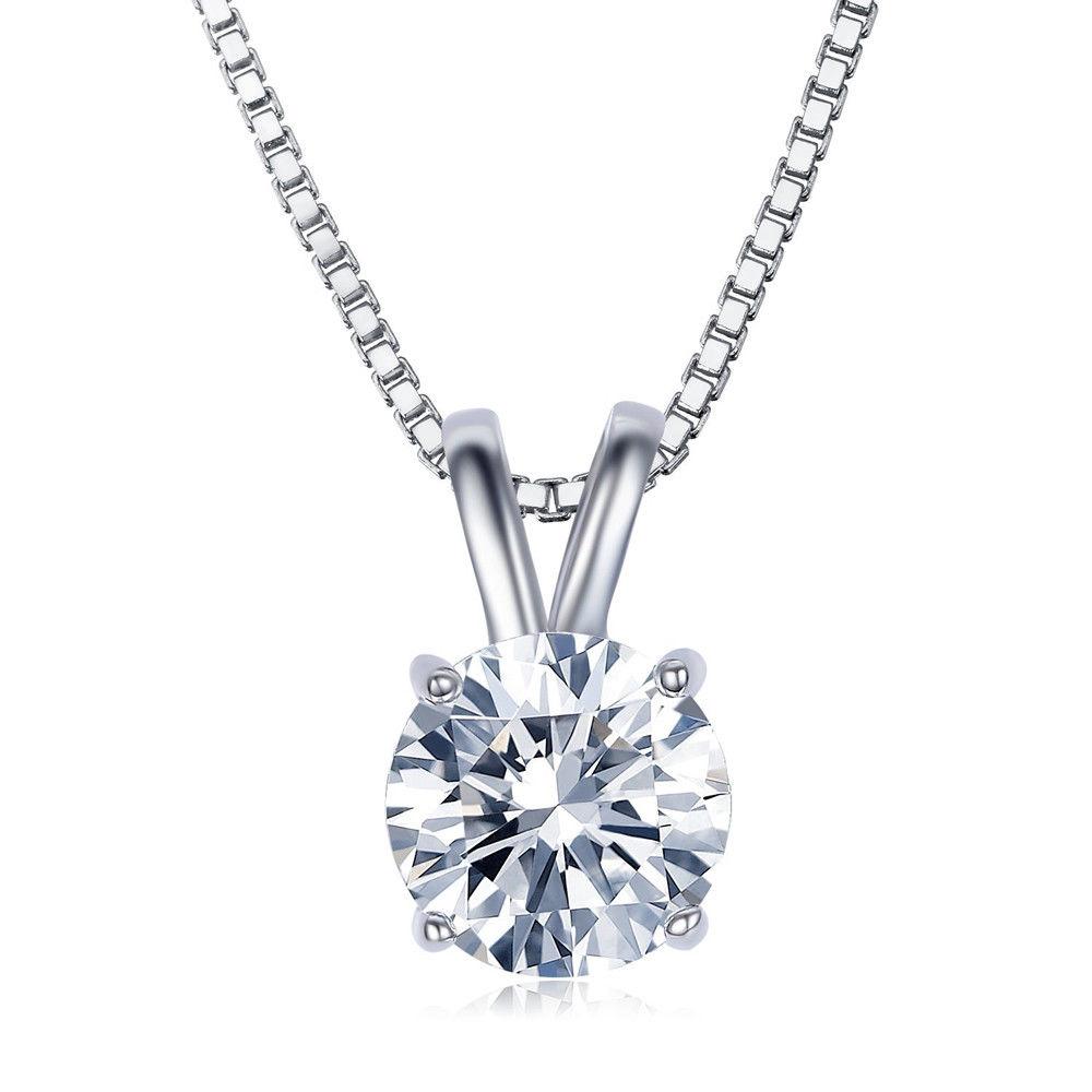 10Ct Tennis Bracelet + Halo Earring+ Necklace With Crystals - 5 Piece Set with Luxe Box - Silvertone ITALY Design