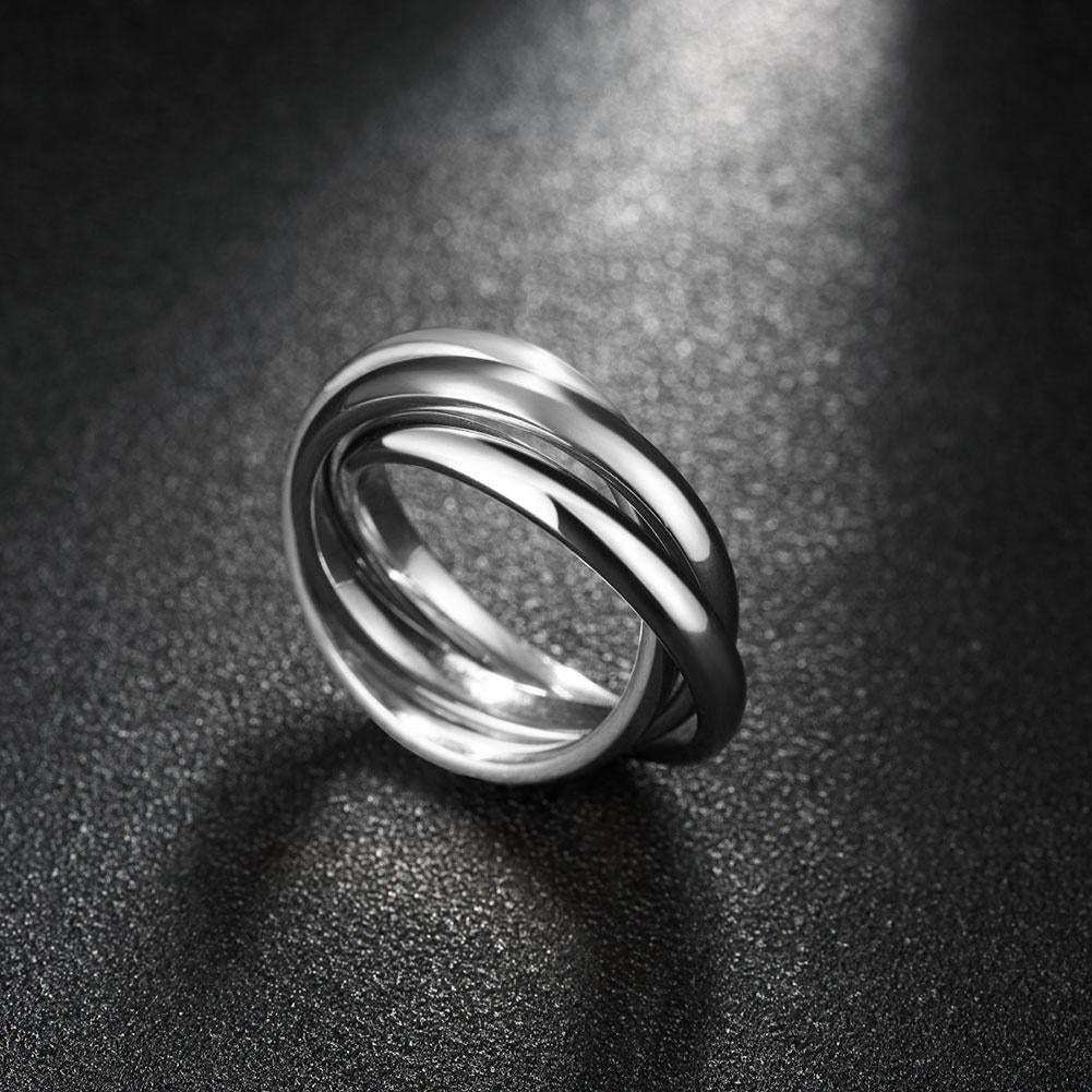 Silvertone Bands Stainless Steel Rolling Ring, Rings, Riakoob Jewelry, Riakoob Jewelry jewelryjewelry deals, swarovski crystal jewelry, groupon jewelry,, jewelry for mom,