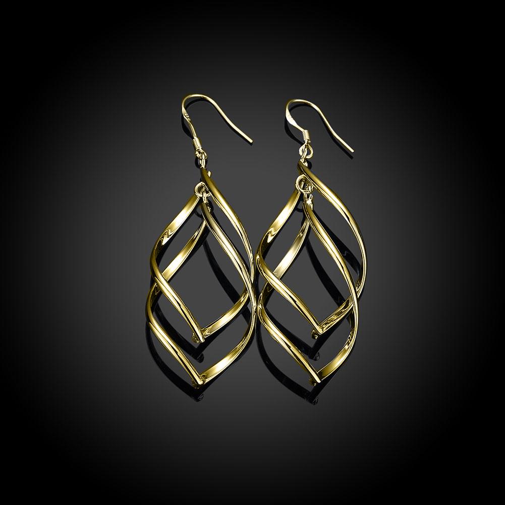 Silver Spiral Hook Earrings Set in Silvertone ( 3 Color Available) ITALY Design