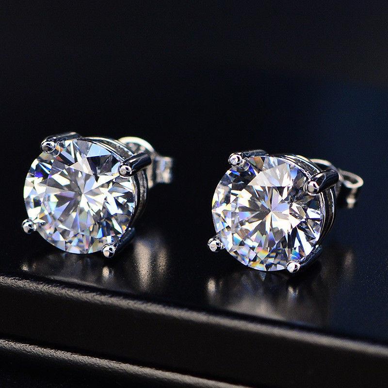 Seven Pairs of 8mm Round Earrings with Crystals from SwarovskiITALY Design