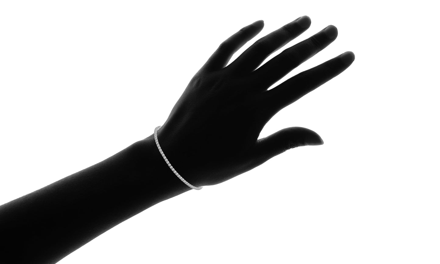 8.00 CTTW сертифицированный браслет для тенниса с драгоценными камнями в золотистом тоне - 15 вариантов