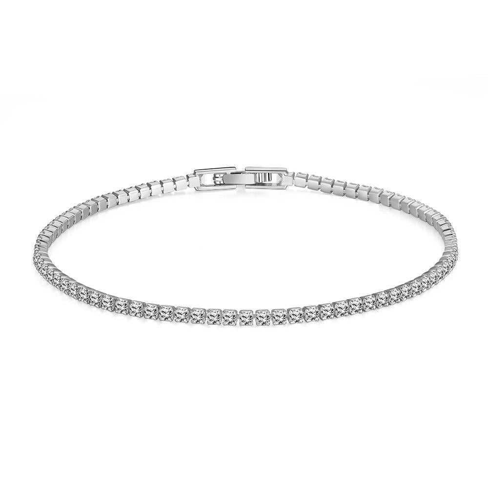 8.00 CTTW White Swarovski Elements Tennis Bracelet in Goldtone Tone  - 3 Options, Bracelet, Riakoob Jewelry, Riakoob Jewelry  jewelryjewelry deals, swarovski crystal jewelry, groupon jewelry,, jewelry for mom, 