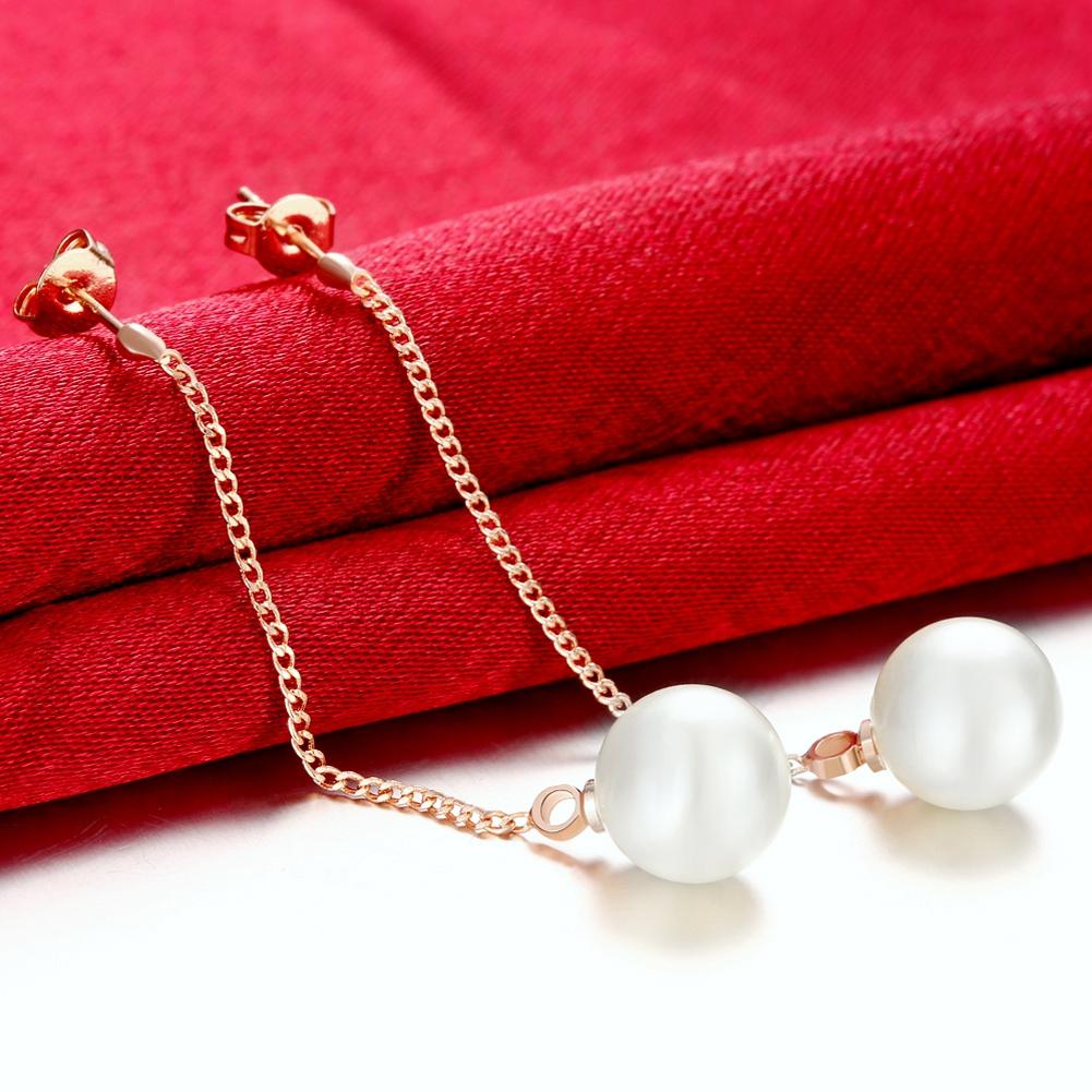 Freshwater Pearl Dangling Link Earrings, Earring, Riakoob Jewelry, Riakoob Jewelry  jewelryjewelry deals, swarovski crystal jewelry, groupon jewelry,, jewelry for mom, 