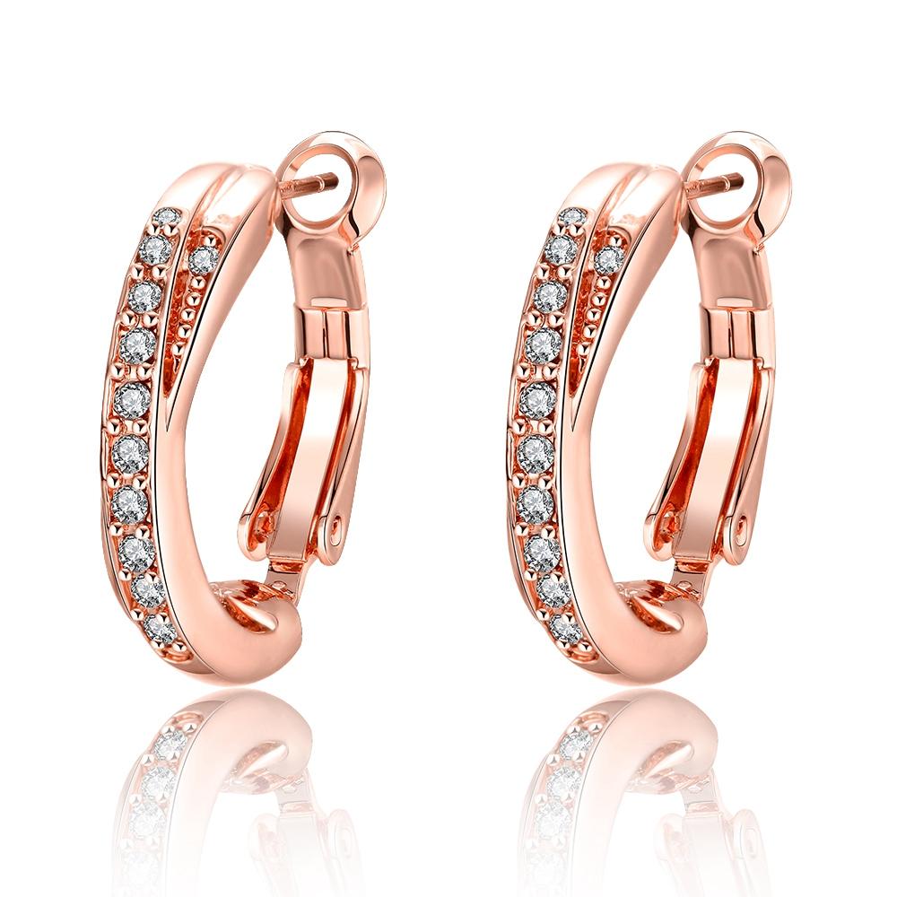 Duo Intertwined Twisted Earrings Made with Swarovski Elements, Earring, Riakoob Jewelry, Riakoob Jewelry  jewelryjewelry deals, swarovski crystal jewelry, groupon jewelry,, jewelry for mom, 