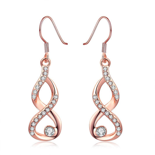 Dangling Infinity Earrings Made with Swarovski Elements, Earring, Riakoob Jewelry, Riakoob Jewelry  jewelryjewelry deals, swarovski crystal jewelry, groupon jewelry,, jewelry for mom, 
