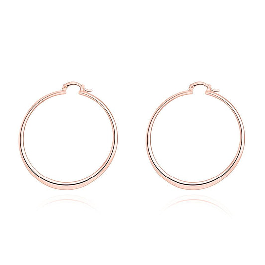 2" Flat Hoop Earrings in Rosegoldtone, Hoop Earring, Riakoob Jewelry, Riakoob Jewelry  jewelryjewelry deals, swarovski crystal jewelry, groupon jewelry,, jewelry for mom, 