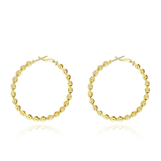 2" Twist Hoop Earrings in Goldtone, Hoop Earring, Riakoob Jewelry, Riakoob Jewelry  jewelryjewelry deals, swarovski crystal jewelry, groupon jewelry,, jewelry for mom, 