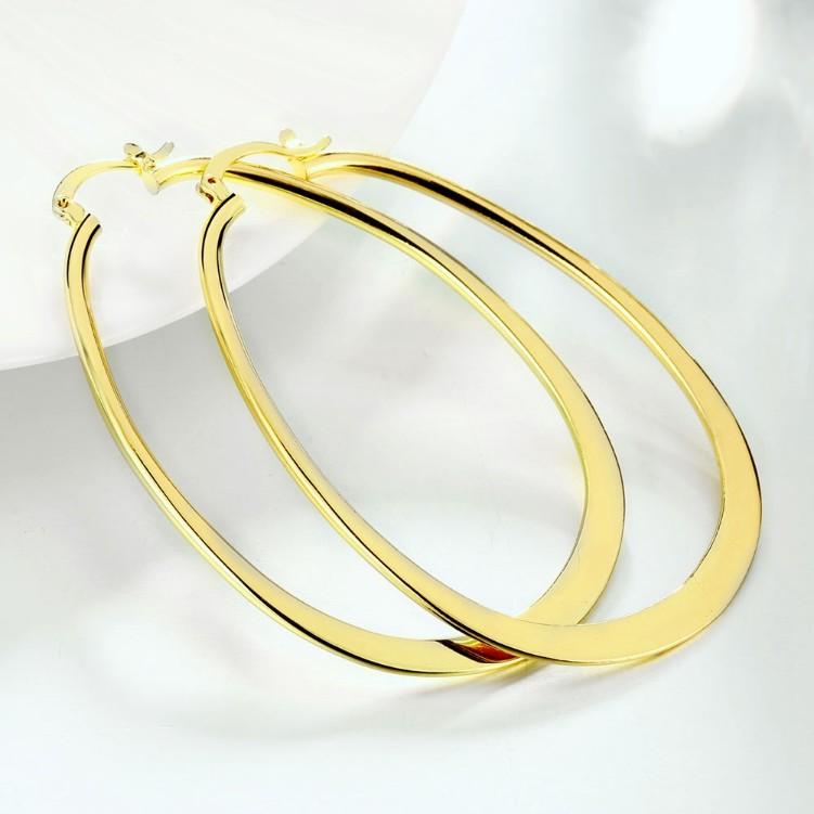 Goldtone Large Flat Hoop Earring 68mm (available in 3 colors), Earring, Riakoob Jewelry, Riakoob Jewelry  jewelryjewelry deals, swarovski crystal jewelry, groupon jewelry,, jewelry for mom, 