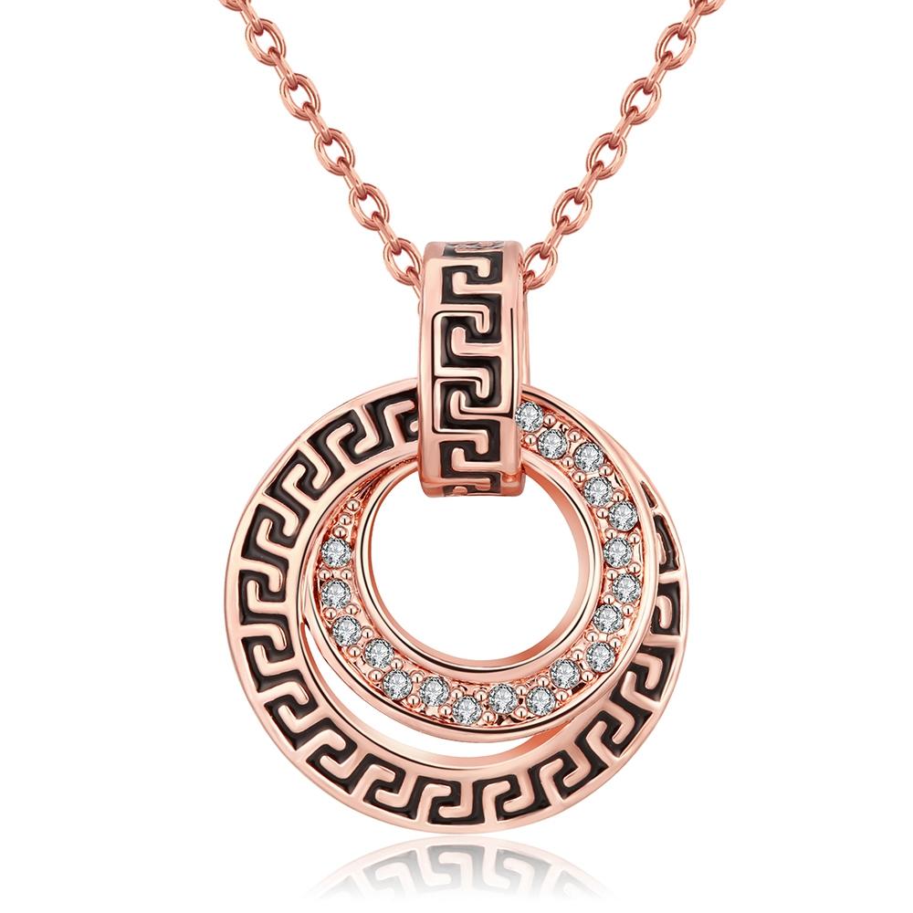 Ожерелье с подвеской Elements Intertwined Duo из розового золота 14 карат