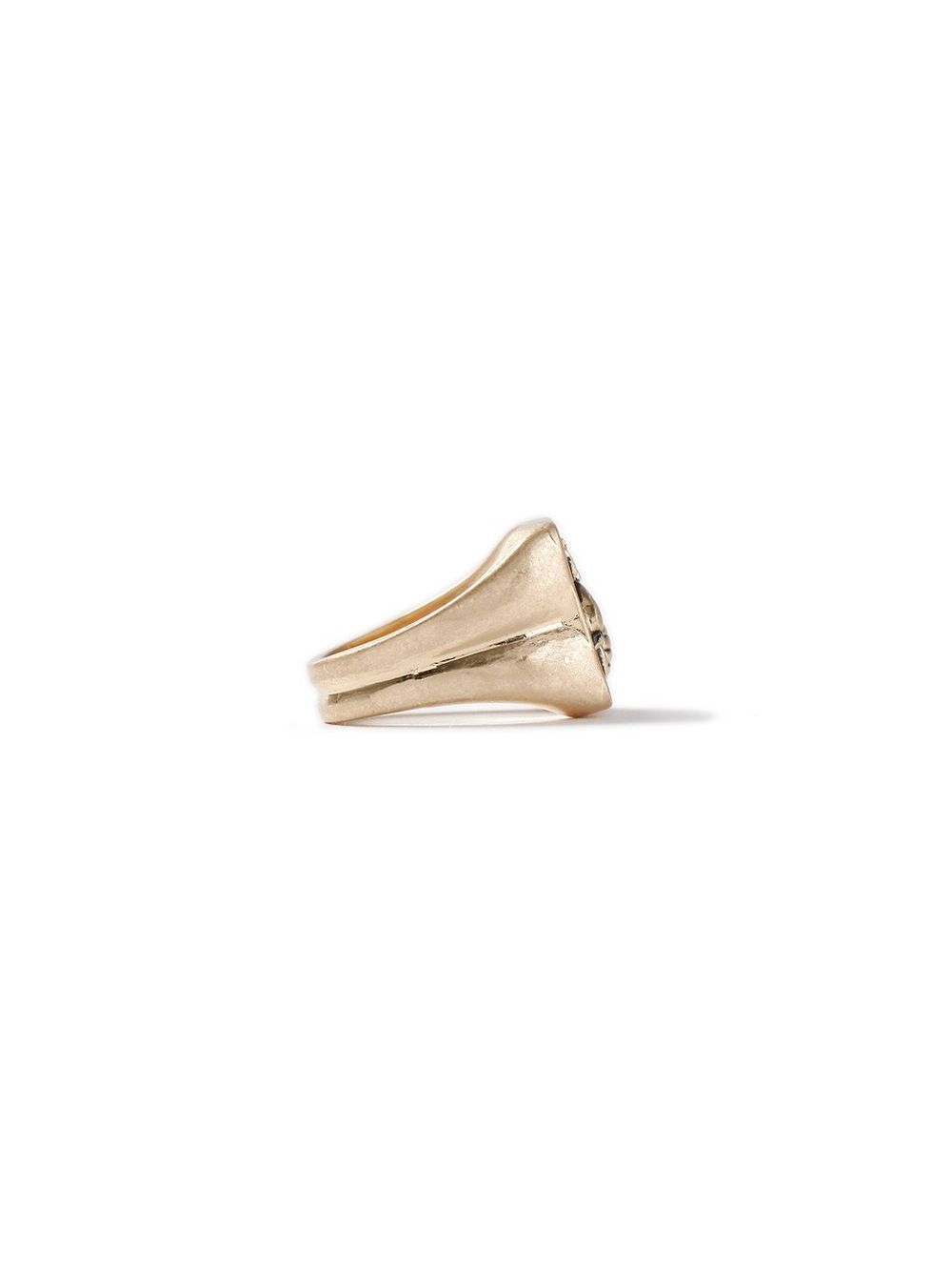Father's Day Gift Goldtone Tone  Bee Design Signet Statement Ring