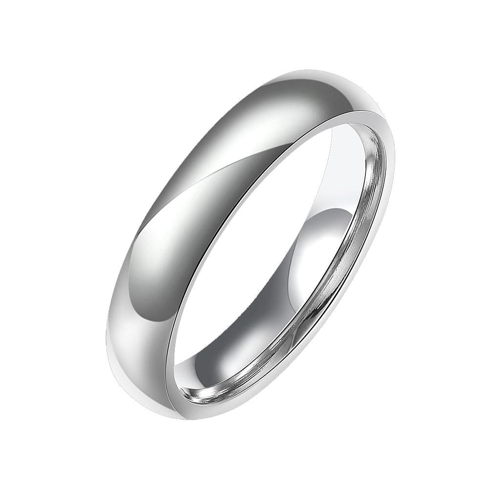 Stainless Steel Comfort Fit Unisex Band Ring - Riakoob Jewelry www.goldennycjewelry.com fashion jewelry for women