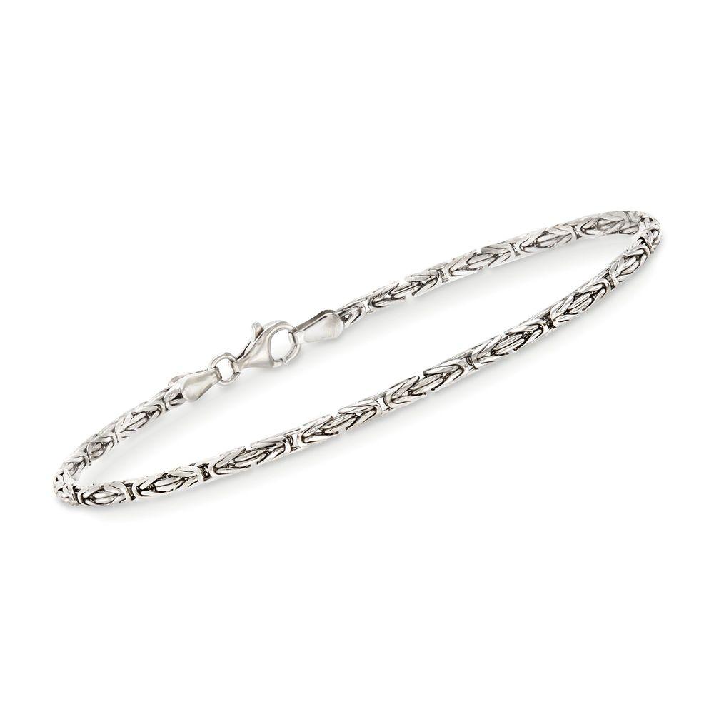Byzantine Chain Bracelet in  Silvertone, Bracelet, Riakoob Jewelry, Riakoob Jewelry  jewelryjewelry deals, swarovski crystal jewelry, groupon jewelry,, jewelry for mom, 