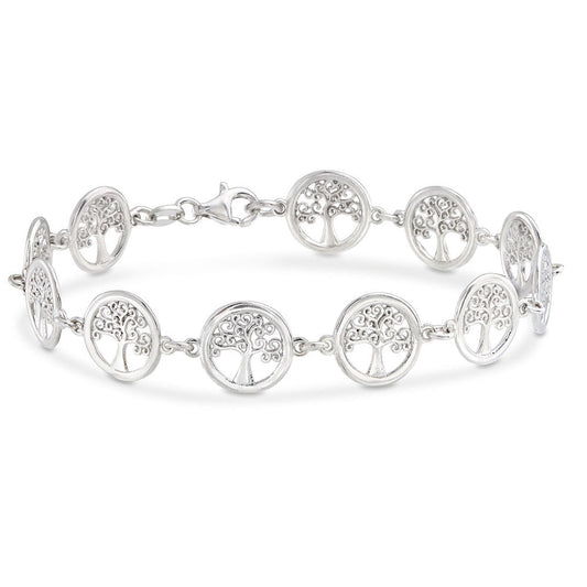 Silver Tone  Laser Cut Multi- Circular Tree of Life Anklet