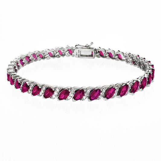 20.00 CT  Pink Topaz Vine Bracelet Embellished with Swarovski Crystals in  Silvertone, Bracelet, Riakoob Jewelry, Riakoob Jewelry  jewelryjewelry deals, swarovski crystal jewelry, groupon jewelry,, jewelry for mom, 