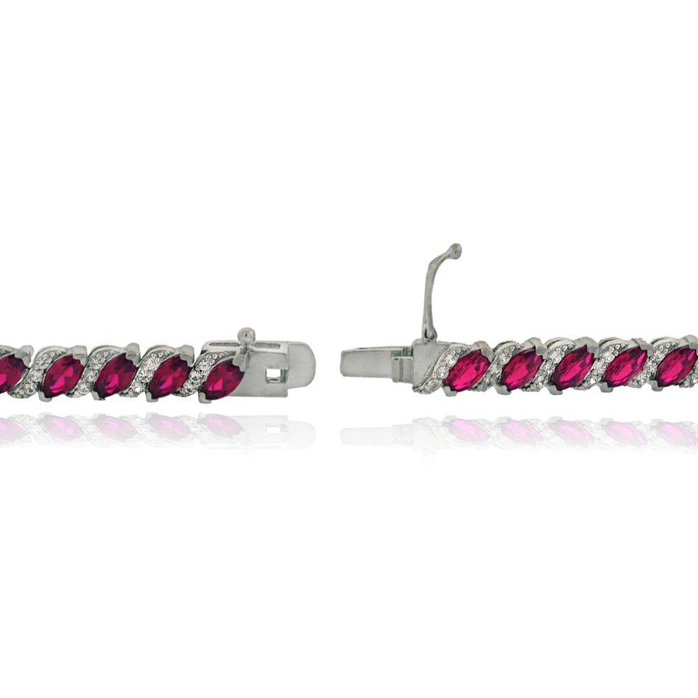 20.00 CT  Pink Topaz Vine Bracelet Embellished with Swarovski Crystals in  Silvertone, Bracelet, Riakoob Jewelry, Riakoob Jewelry  jewelryjewelry deals, swarovski crystal jewelry, groupon jewelry,, jewelry for mom, 